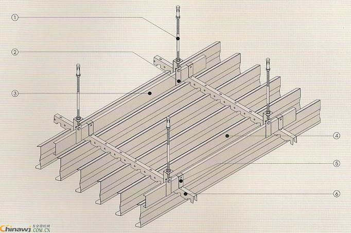 鋁掛片安裝節(jié)點圖